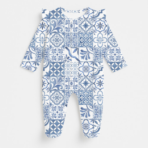 Сліп з рюшами для дівчинки із 100% бавовни Pima K065 AMALFI BLUE