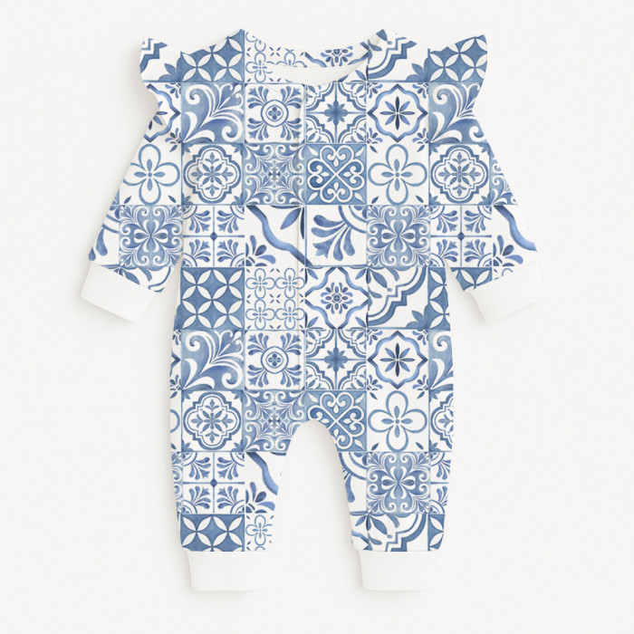 Ромпер с длинным рукавом и крылышками K070 AMALFI BLUE