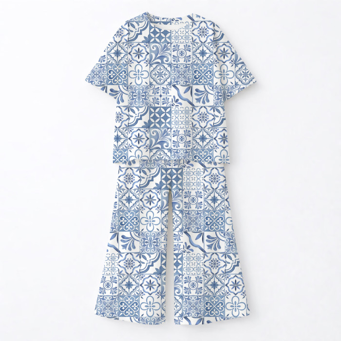Дитячий сет з футболкою oversize та штанами палаццо PJ030 100% Pima Cotton