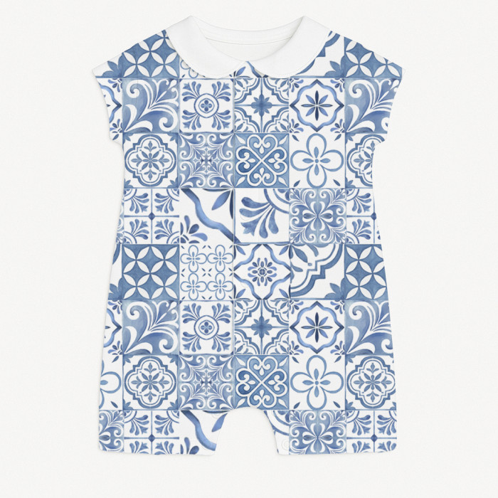 Пісочник із бавовни з комірцем Supima R003CL AMALFI BLUE