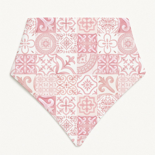 Слинявчик-бандана трикутної форми для немовлят Bib001 AMALFI PINK