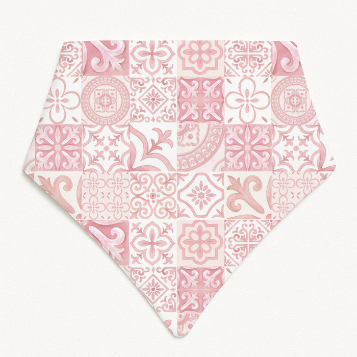 Слинявчик-бандана трикутної форми для немовлят Bib001 AMALFI PINK