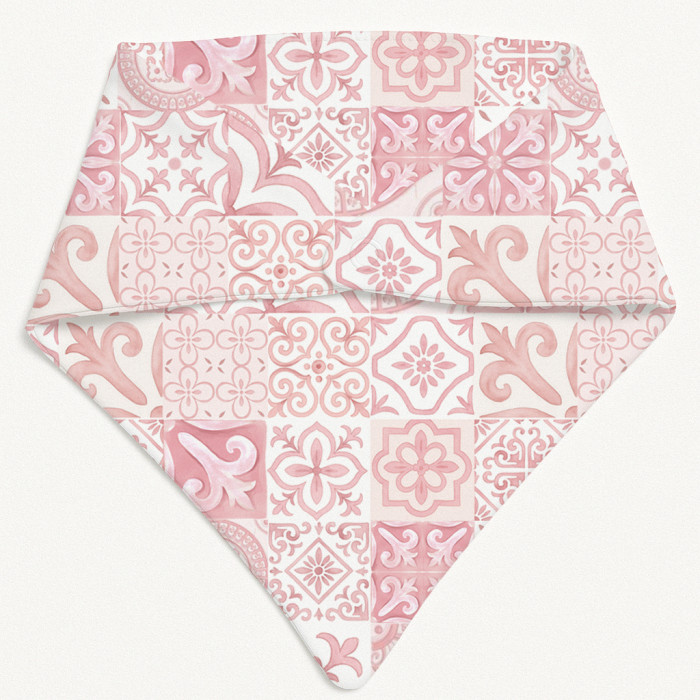 Слинявчик-бандана трикутної форми для немовлят Bib001 AMALFI PINK