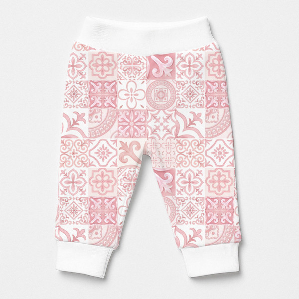 Бавовняні штанці-джогери для малюка BR014 AMALFI PINK