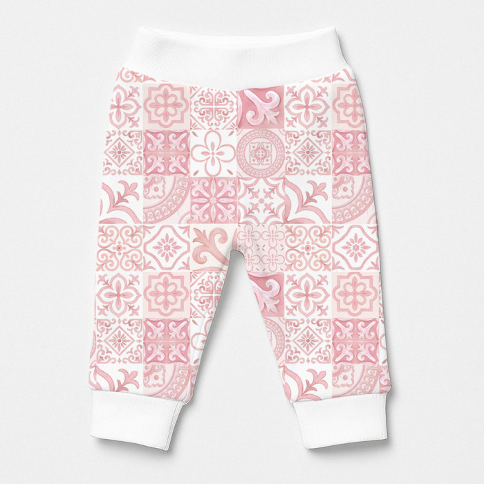 Бавовняні штанці-джогери для малюка BR014 AMALFI PINK