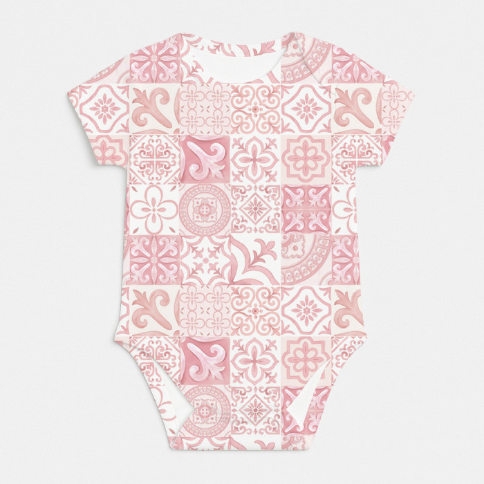 Боди с коротким рукавом  для малышей BSHL001  AMALFI PINK