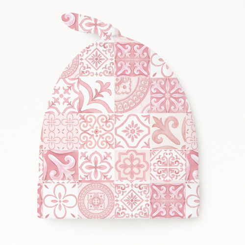 Шапочка з вузликом з бавовни Supima H003 AMALFI PINK