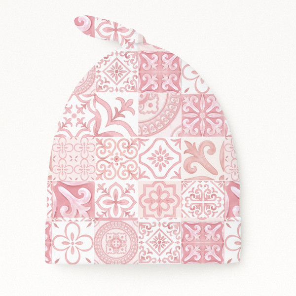 Шапочка с узелком из хлопка Supima H003 AMALFI PINK