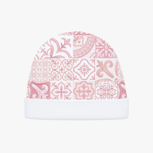 Детская шапочка с отворотом H004  AMALFI PINK