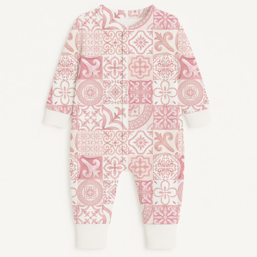 Ромпер с коротким рукавом K061 AMALFI PINK