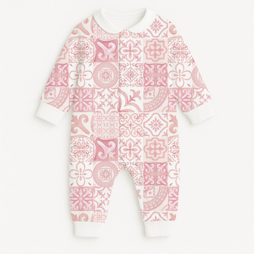 Ромпер с длинным рукавом и воротником K060CL AMALFI PINK