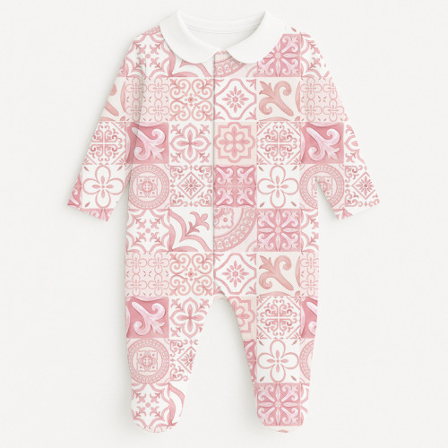 Сліп з комірцем із 100% бавовни Pima — модель K063 AMALFI PINK