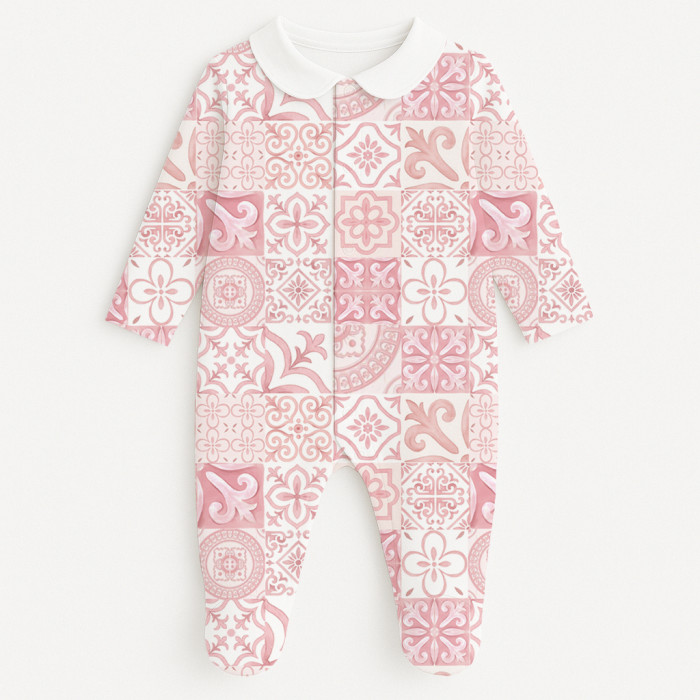 Сліп з комірцем із 100% бавовни Pima — модель K063 AMALFI PINK