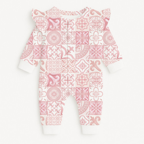 Ромпер с длинным рукавом и крылышками K070 AMALFI PINK