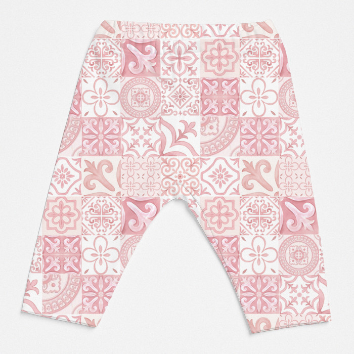 Легінси з органічної бавовни для дівчаток L003 AMALFI PINK
