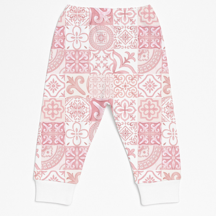 Бавовняні штанці-джогери для малюка BR001 AMALFI PINK