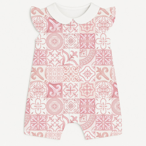Песочник из хлопка Supima с крылышками и воротником R007CL AMALFI PINK