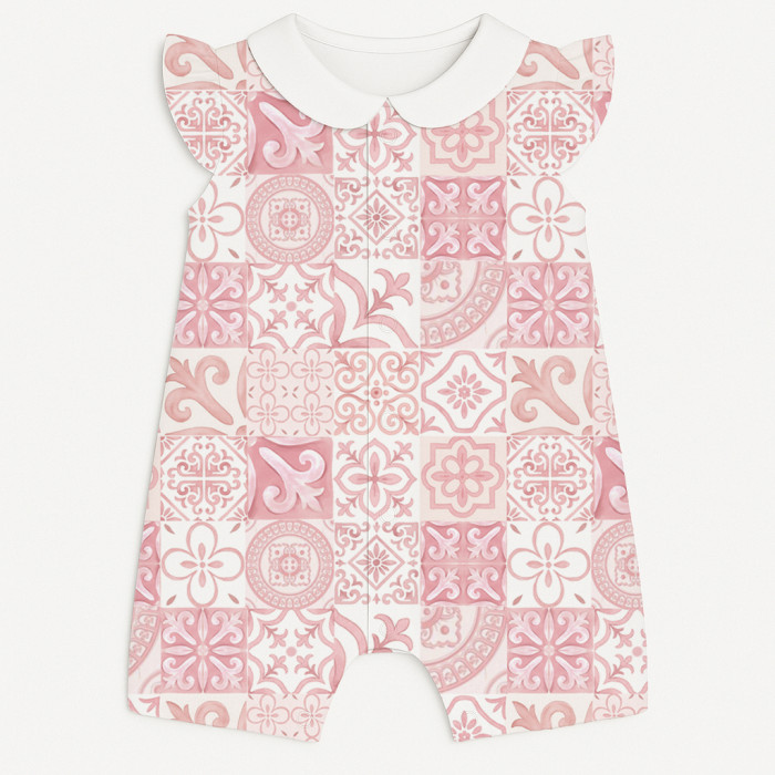 Пісочник із бавовни Supima з крильцями i з комірцем R007CL AMALFI PINK