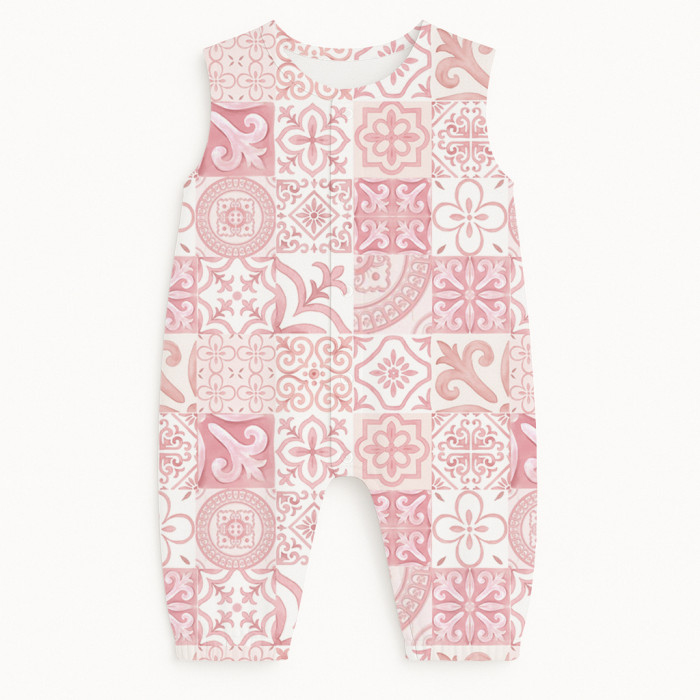 Довгий пісочник із рукавами з бавовни Supima R009 AMALFI PINK