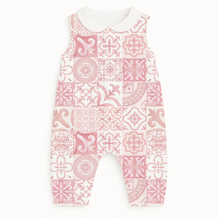 Длинный песочник с рукавами и воротником Supima R009CL AMALFI PINK