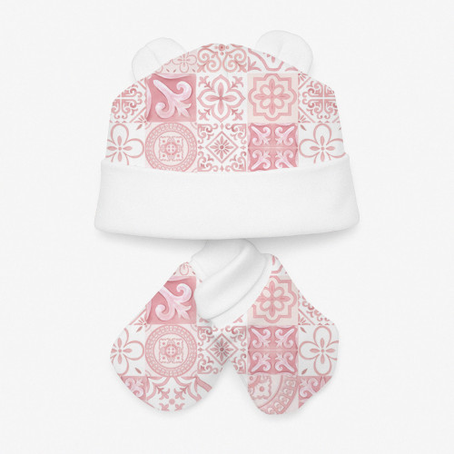 Комплект: шапочка и царапки Set010 AMALFI PINK