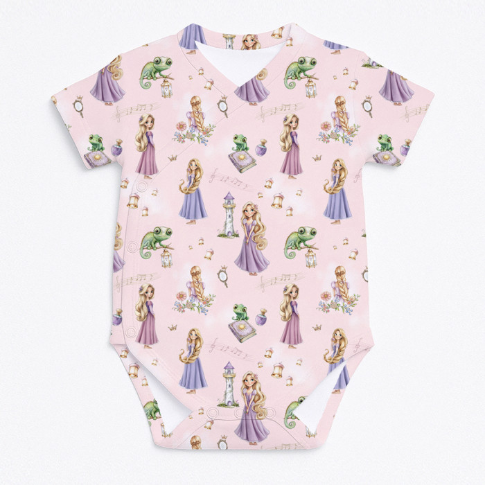 Боді Kimono з кортким рукавом для немовлят BSHL004  AURORA