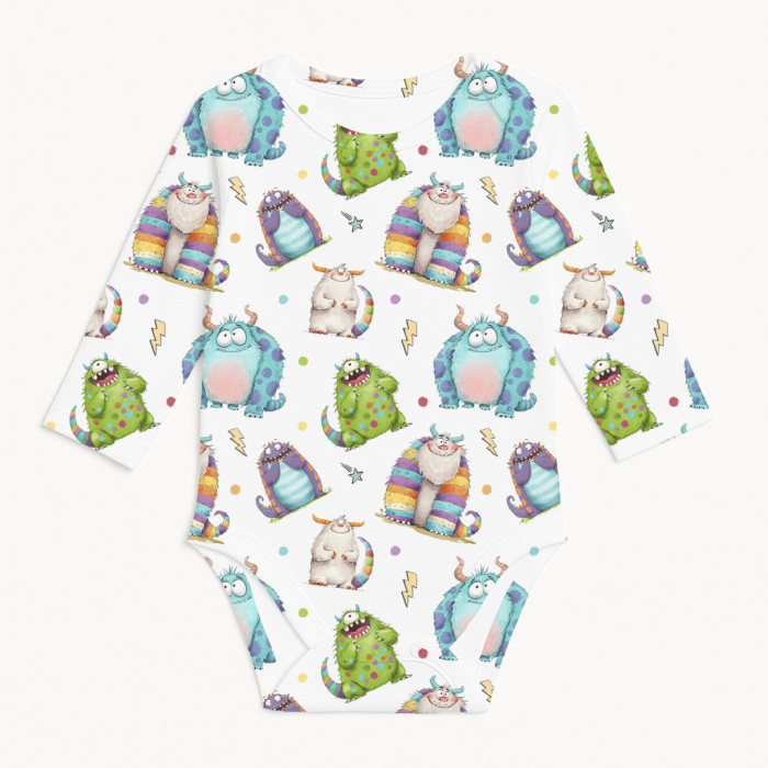 Боди с длинным рукавом  для малышей BLS001  BOO