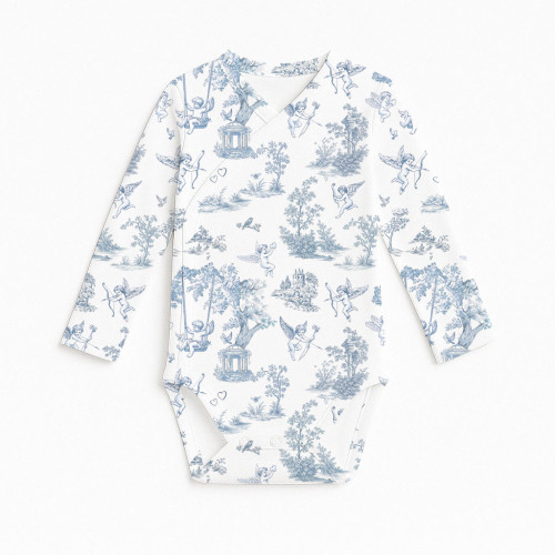 Боді Kimono з довгим рукавом для немовлят BLS004 CELESTIA
