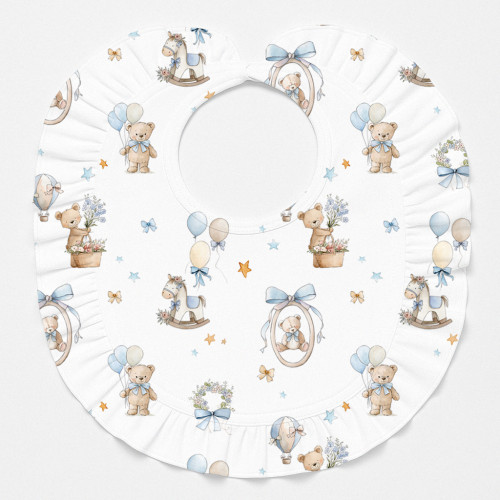 Слинявчик з обробкою рюшкой BIB006 HUGGY