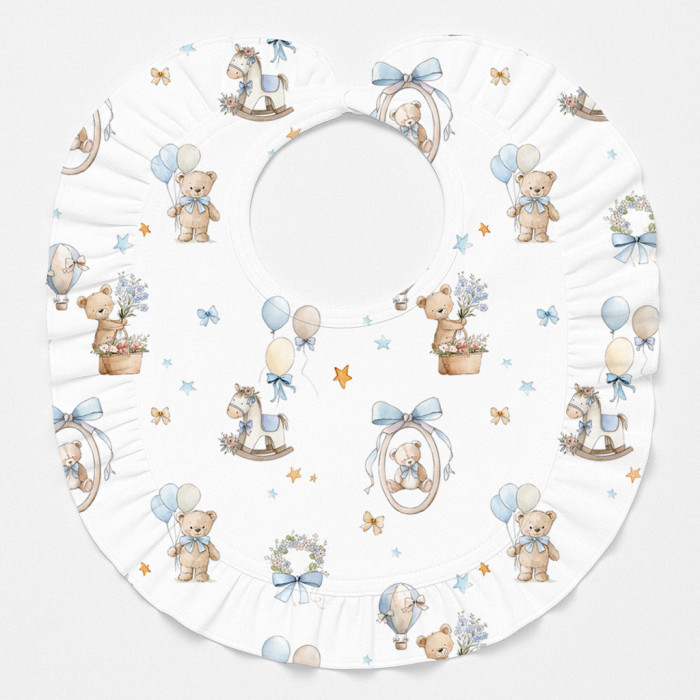 Слинявчик з обробкою рюшкой BIB006 HUGGY
