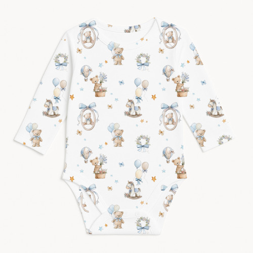 Боди с длинным рукавом  для малышей BLS001  HUGGY