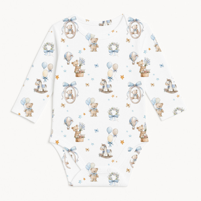 Боди с длинным рукавом  для малышей BLS001  HUGGY
