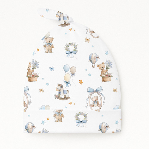 Шапочка з вузликом з бавовни Supima H003 HUGGY