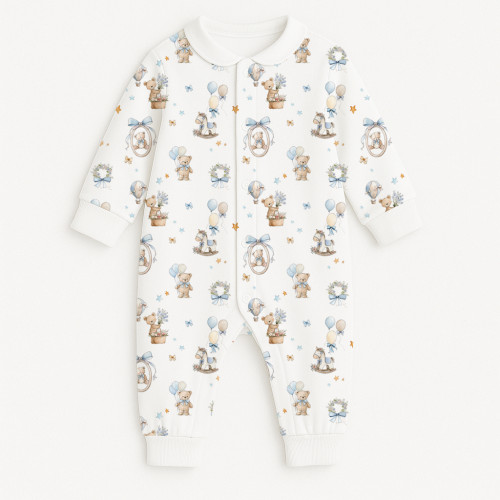 Ромпер с длинным рукавом и воротником K060CL HUGGY
