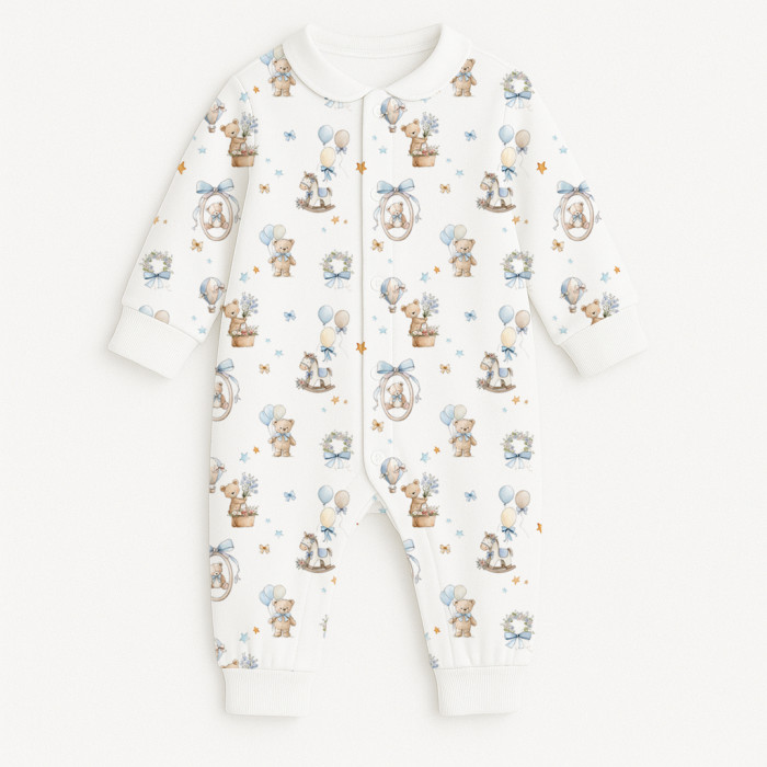 Ромпер з довгим рукавом i комірцем K060CL HUGGY