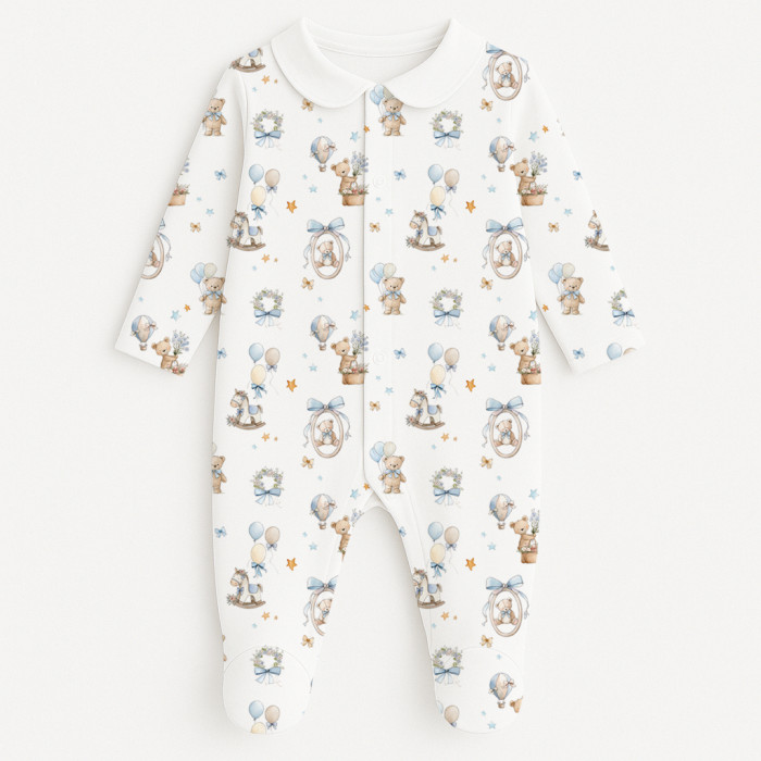 Слип с воротничком из 100% хлопка Pima — модель K063 HUGGY