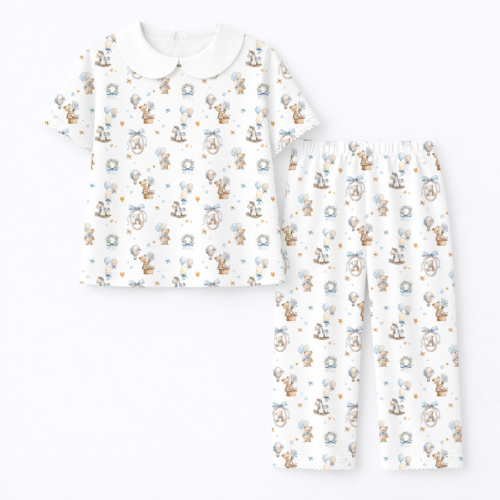 Дитяча піжама з комірцем 100% pima котона PJ021 HUGGY