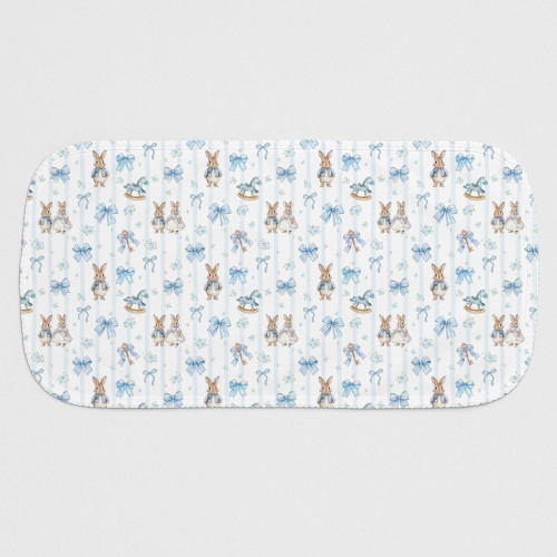 Муслиновый нагрудник BB009 – из органического хлопка Supima LULU BLUE