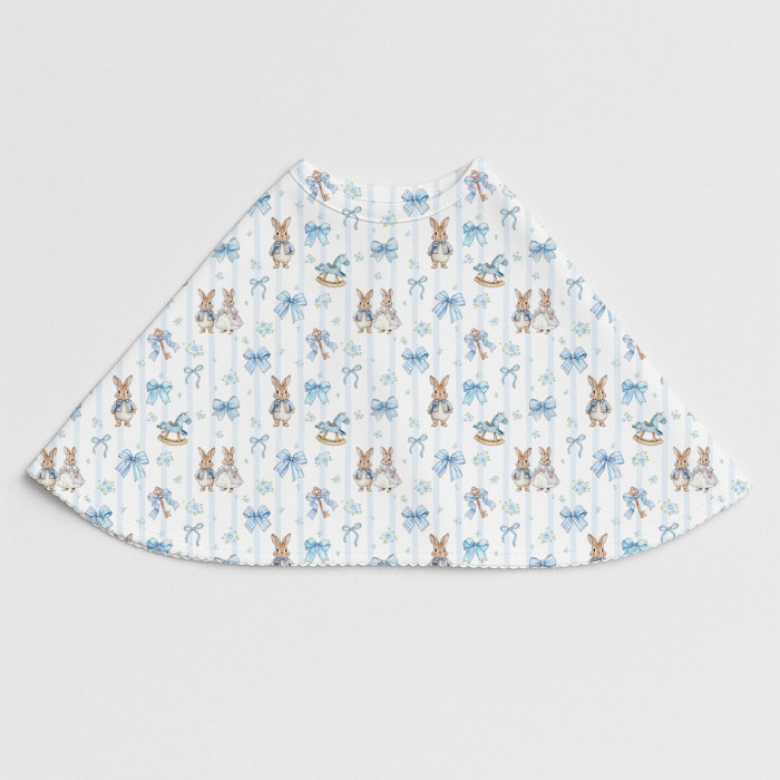 Мусліновий слюнявчик BB010 – органічна бавовна Supima LULU BLUE
