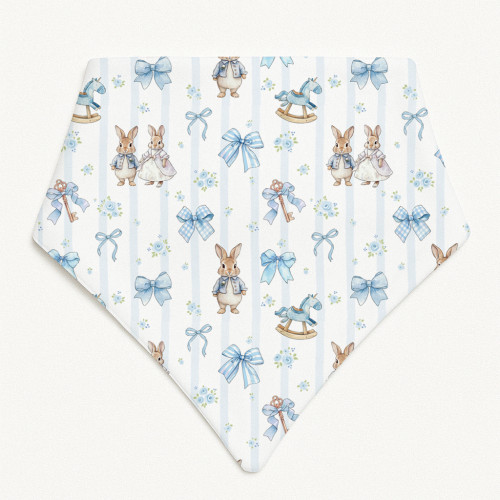 Слинявчик-бандана трикутної форми для немовлят Bib001 LULU BLUE