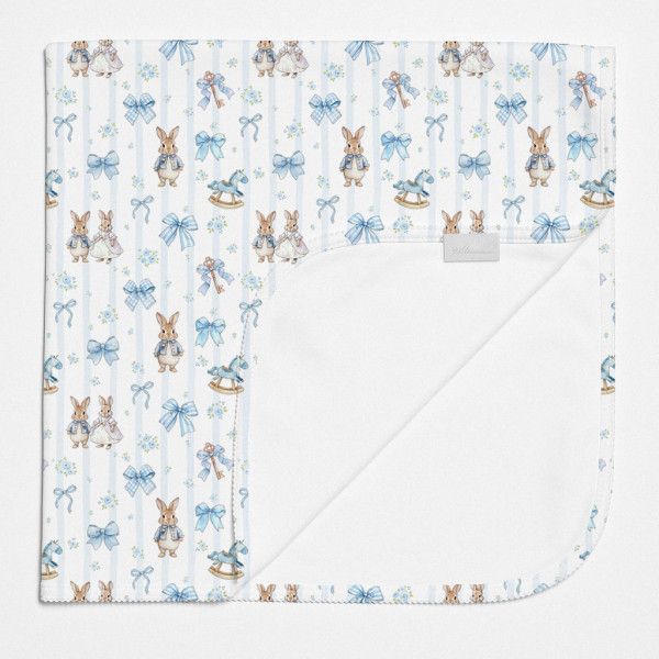 Двошарова дитяча ковдра BL001  LULU BLUE