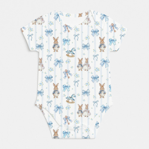 Боди с коротким рукавом  для малышей BSHL001  LULU BLUE