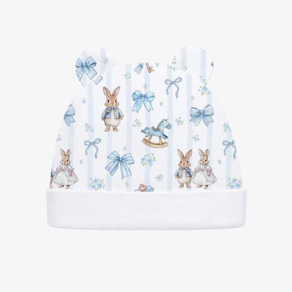 Шапочка с ушками H002 LULU BLUE
