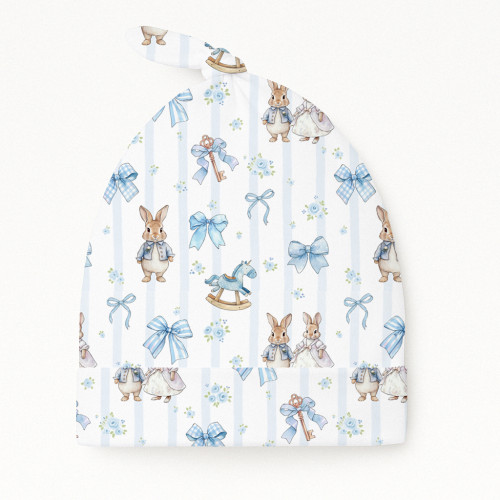 Шапочка з вузликом з бавовни Supima H003 LULU BLUE