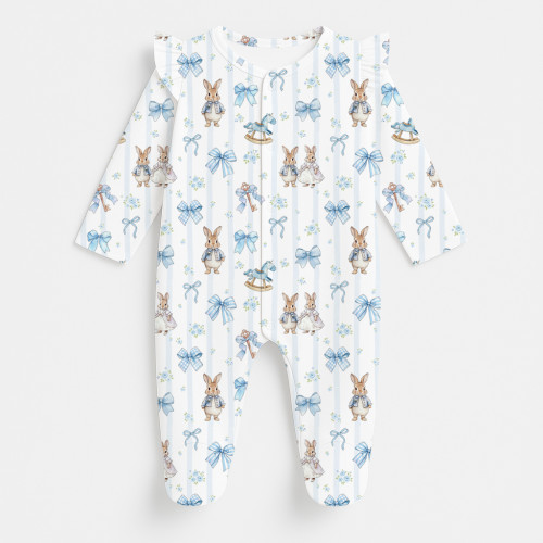 Сліп з рюшами для дівчинки із 100% бавовни Pima K065 LULU BLUE
