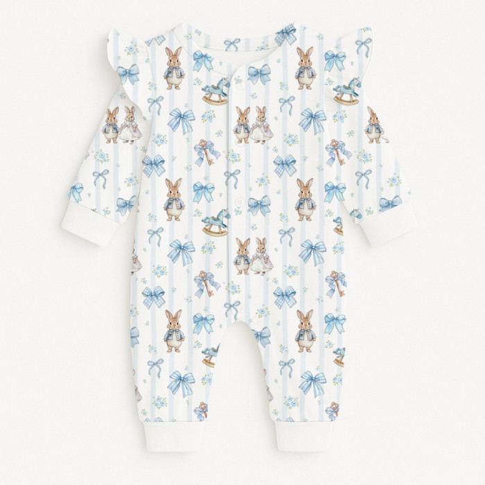 Ромпер с длинным рукавом и крылышками K070 LULU BLUE