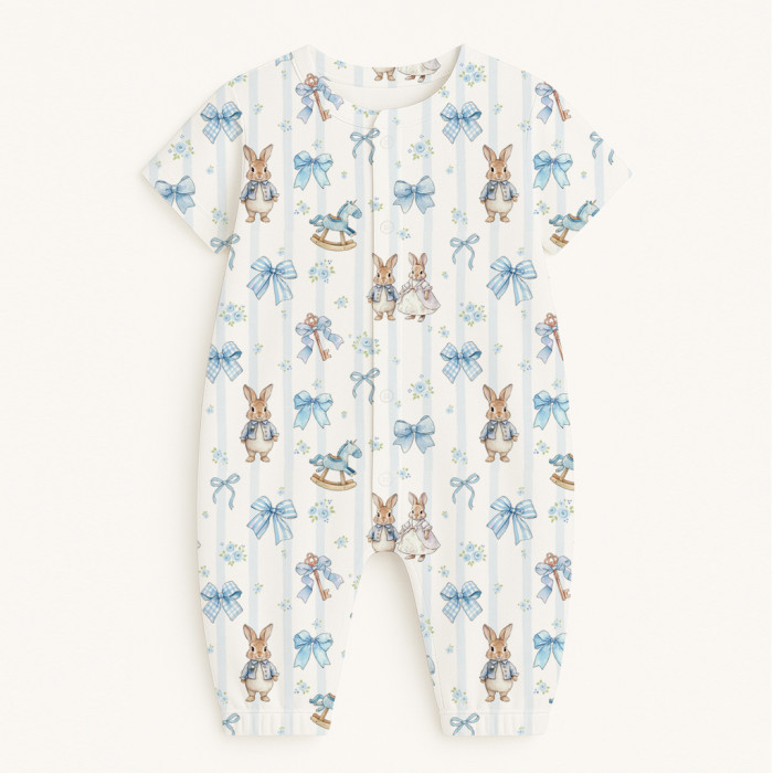 Довгий пісочник із рукавами з бавовни Supima R017 LULU BLUE