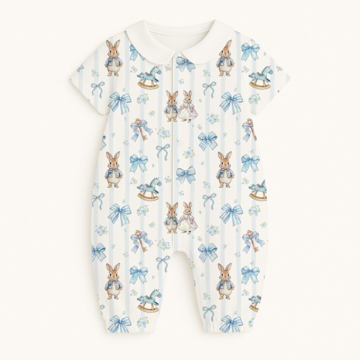 Довгий пісочник із рукавами з бавовни з комiрцем Supima R017CL LULU BLUE