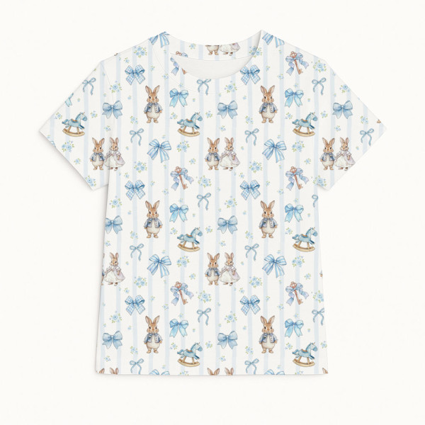 Футболка з коротким рукавом для хлопчиків та дівчаток TSH001 LULU BLUE
