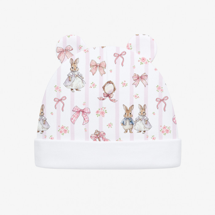 Шапочка з вушками H002 LULU PINK